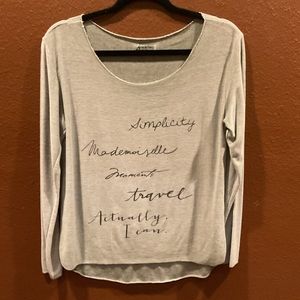 Long sleeve blouse